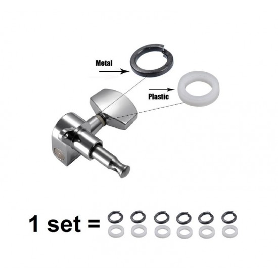 Guitar tuning peg machine heads gasket set, accessories for guitar, ferrules