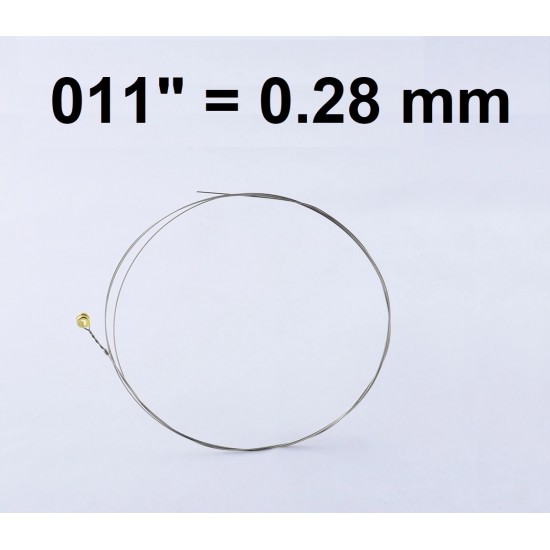 Single plain steel string for electric/ acoustic guitar PLS-011