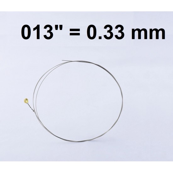Single plain steel string for electric/ acoustic guitar PLS-013