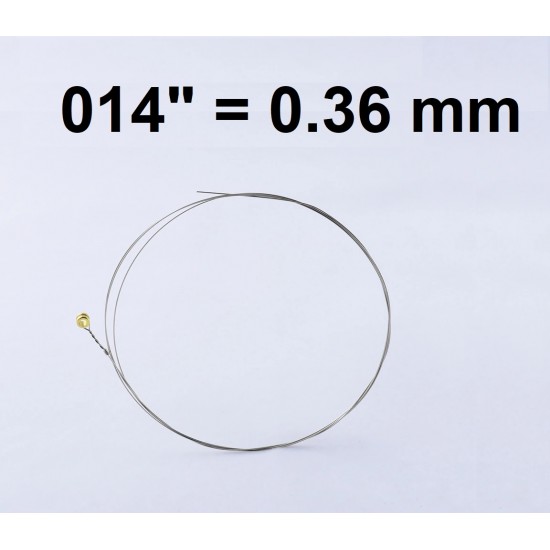 Single plain steel string for electric/ acoustic guitar PLS-014