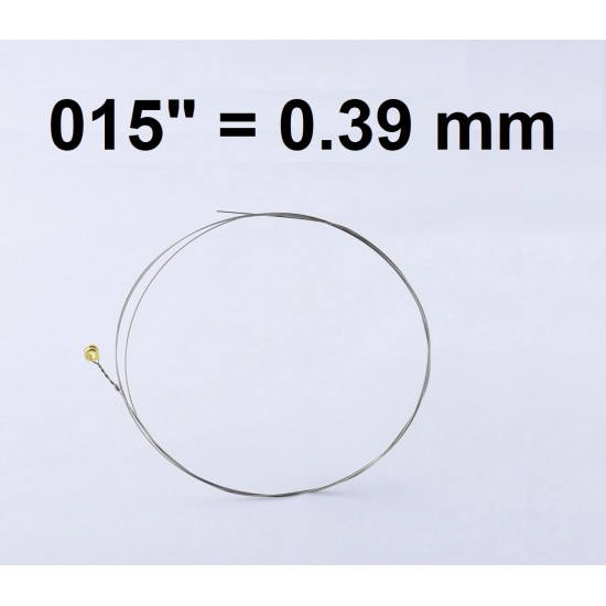 Single plain steel string for electric/ acoustic guitar PLS-015