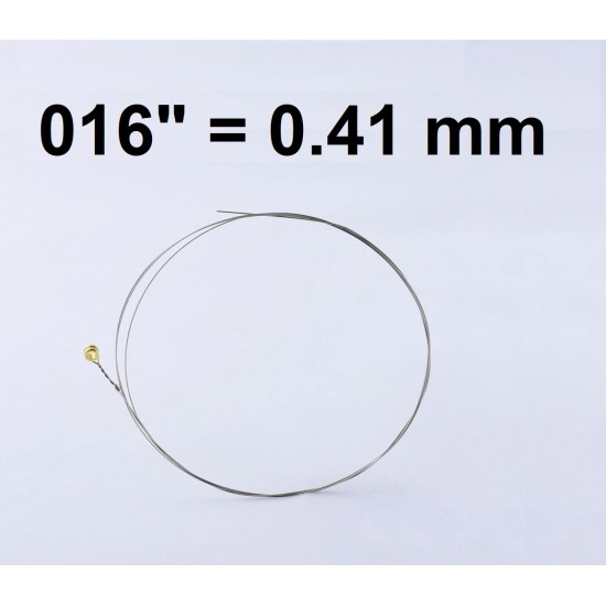 Single plain steel string for electric/ acoustic guitar PLS-016