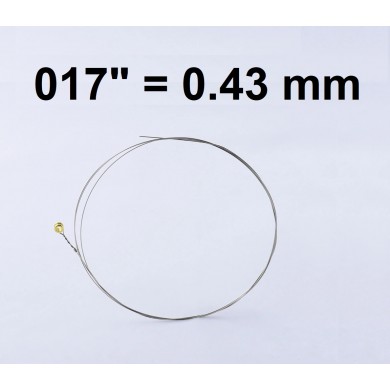 Single plain steel string for electric/ acoustic guitar PLS-017