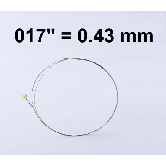 Single plain steel string for electric/ acoustic guitar PLS-017
