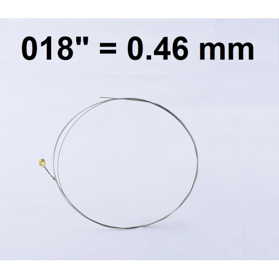 Single plain steel string for electric/ acoustic guitar PLS-018