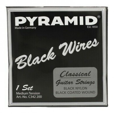 Set of strings for classical guitar Pyramid Black Wires