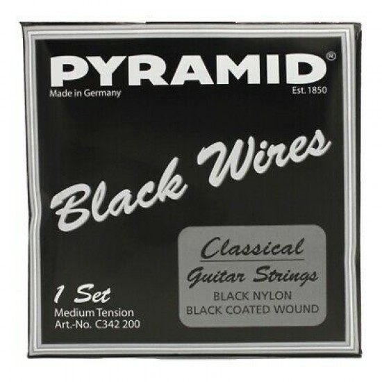 Set of strings for classical guitar Pyramid Black Wires