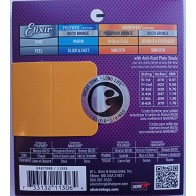 Akustiskās bariton ģitāras stīgas 11306 Elixir 16-70 Bronze 80/20 (ASV)