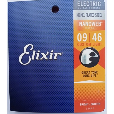 Set of strings for electric guitar 12027 Elixir 09-46 Nanoweb (ASV)