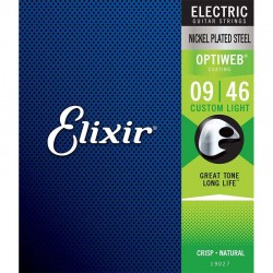 Elektriskās ģitāras stīgas 19027 Elixir 09-46 Optiweb (ASV)