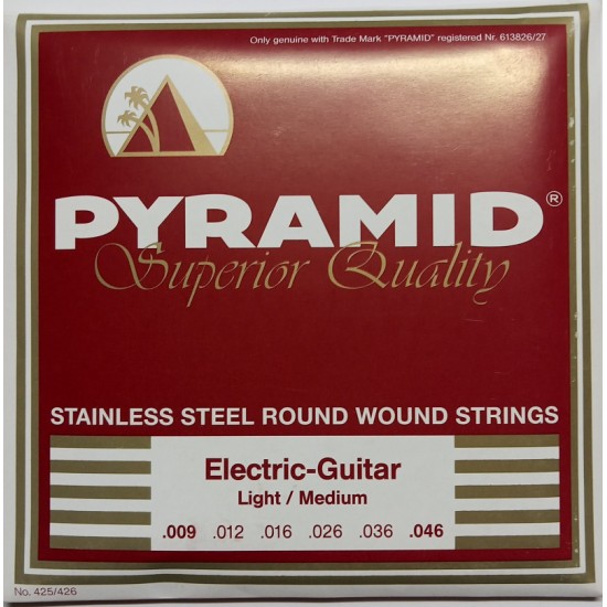Set of strings for electric guitar Pyramid 09-46 Stainless steel round wound