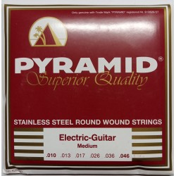 Elektriskās ģitāras stīgas Pyramid 10-46 Stainless steel round wound (Vācija)