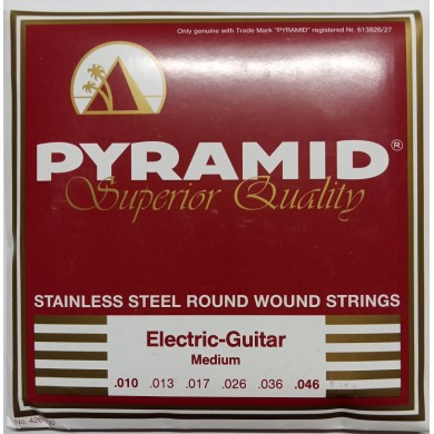 Set of strings for electric guitar Pyramid 10-46 Stainless steel round wound