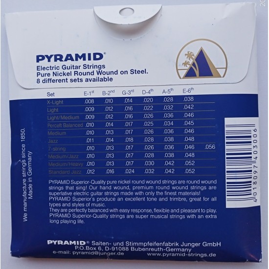 Set of strings for electric guitar Jazz Pyramid 11-48 Nickel round