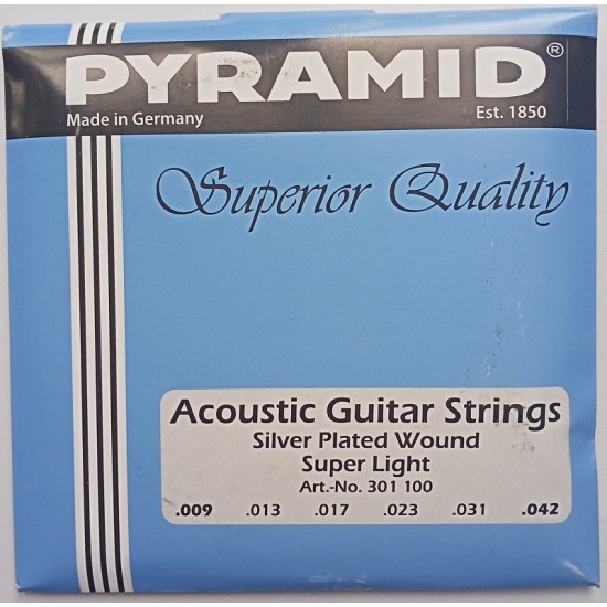 Set of strings for acoustic guitarPyramid 09-42 Silver