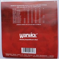 Bass ģitāras stīgas ML4 Warwick 40-100 nickel roundwound