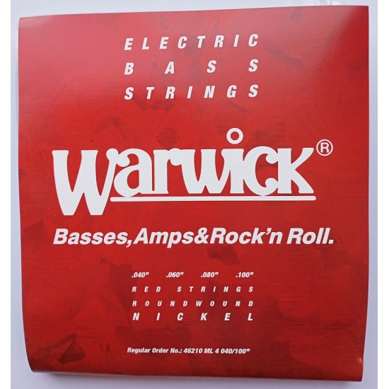 Set of strings for bass guitar ML4 Warwick 40-100 nickel roundwound