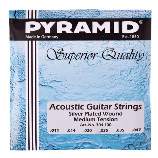 Set of strings for acoustic guitarPyramid 11-47 Silver