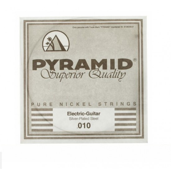 Single plain steel string for electric/ acoustic guitar Pyramid PLS-010