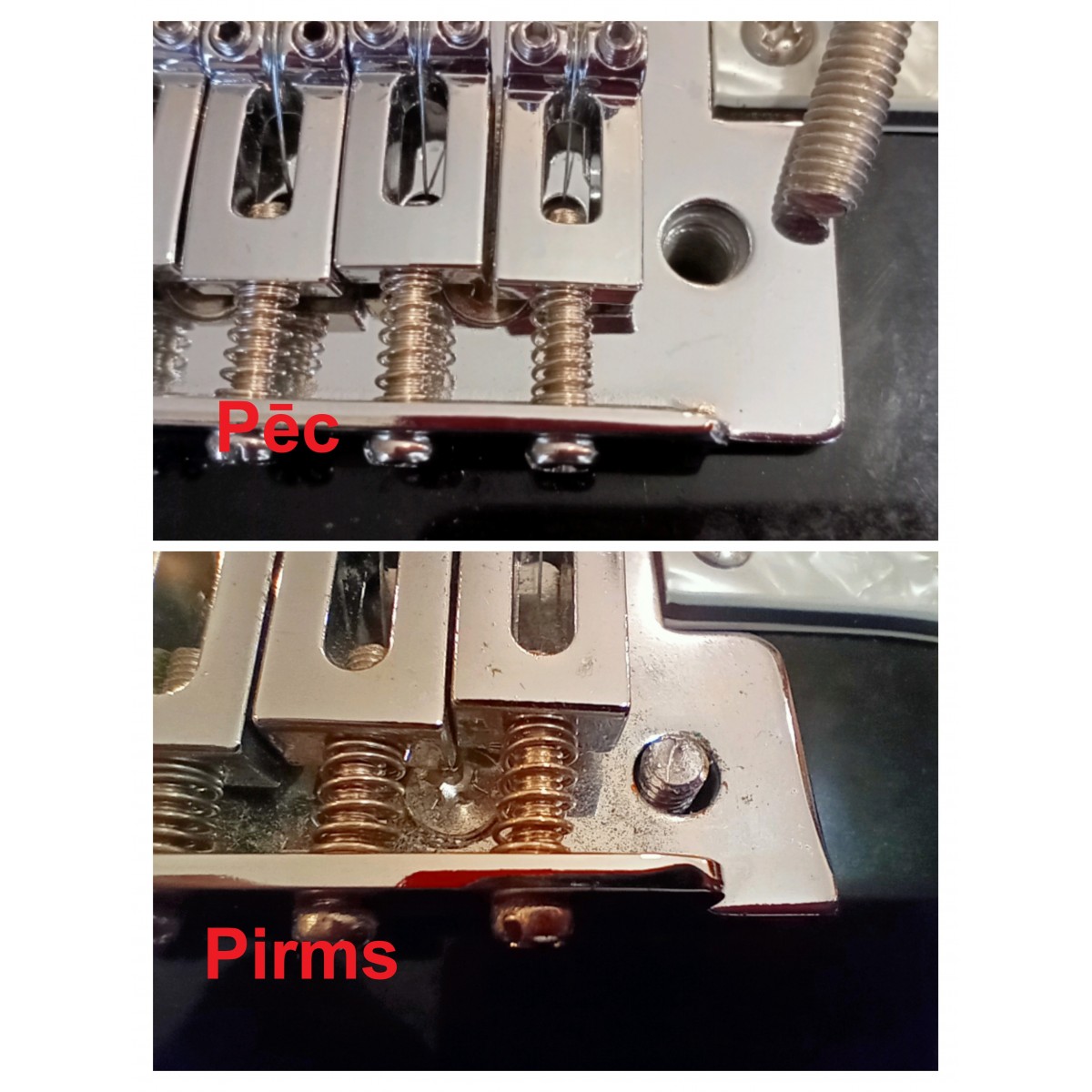 Ģitāras remonts, tremolo maiņa