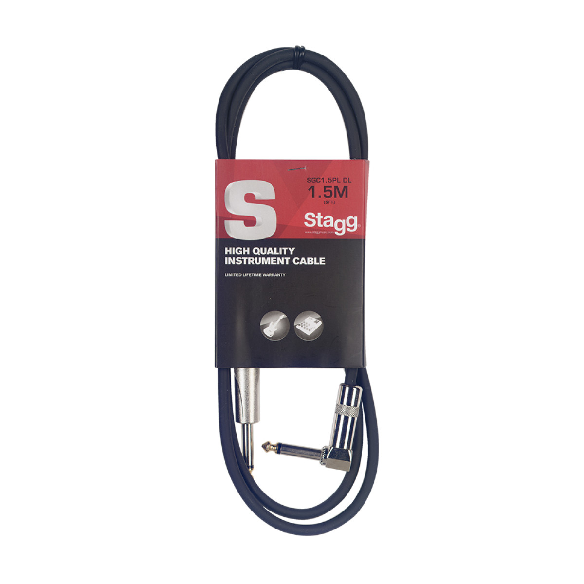 Instrumenta kabelis Stagg SGC1,5PL DL