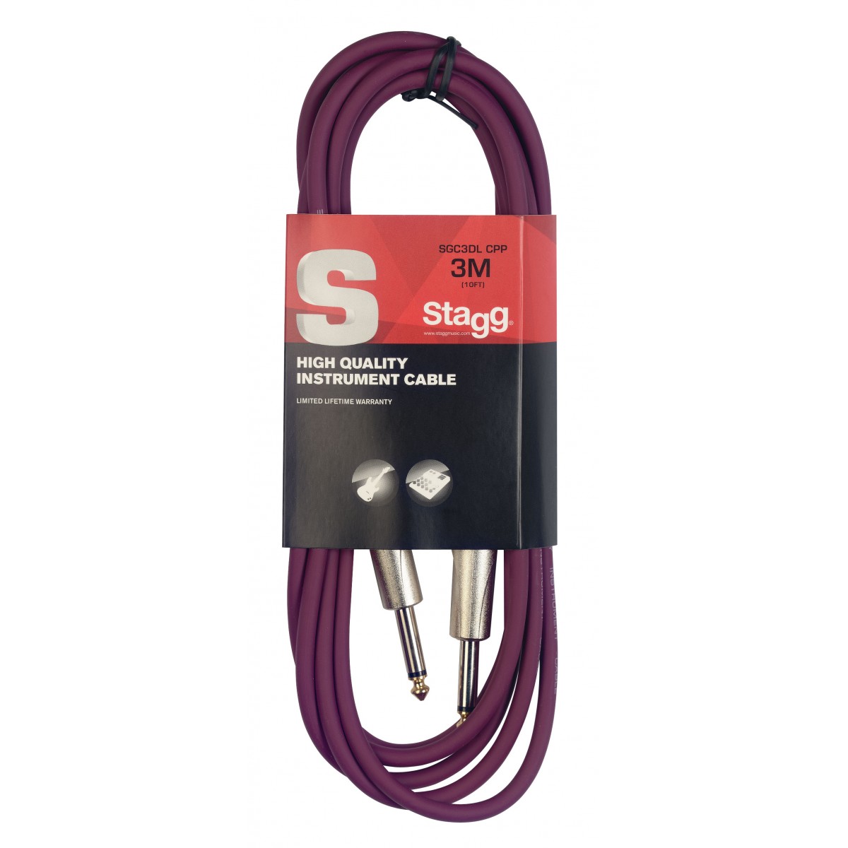 Ģitāras Instrumentu vads jack-jack 3m SGC3DL CPP Stagg
