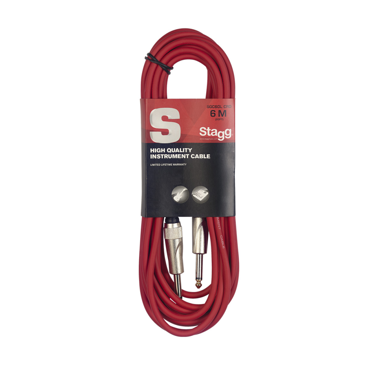 Ģitāras Instrumentu vads Stagg SGC6DL CRD