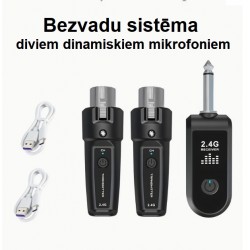 Wireless system for two dynamic microphones SUW MIC 2