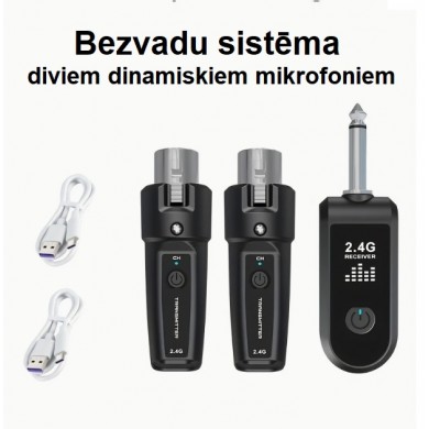 Wireless system for two dynamic microphones SUW MIC 2