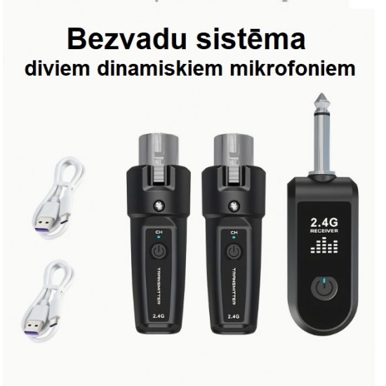 Wireless system for two dynamic microphones SUW MIC 2