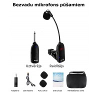 Bezvadu mikrofons saksofonam piespraužamajs SUW 24S