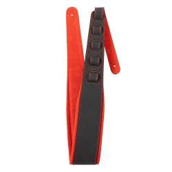 Ģitāras siksna 82-141 cm Stagg SLPL-NUBUK-RED