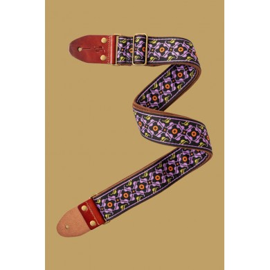 Ģitāras siksna 82-141 cm no austa neilona SWO-30TH-PURP Stagg 