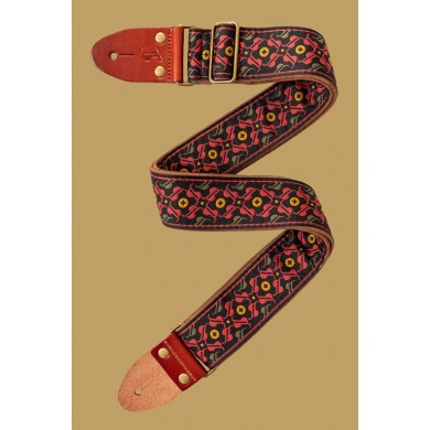 Ģitāras siksna 82-141 cm no austa neilona SWO-30TH-RED Stagg 