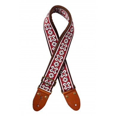 Ģitāras siksna 82-141 cm no austa neilona SWO-TIA-RED Stagg 
