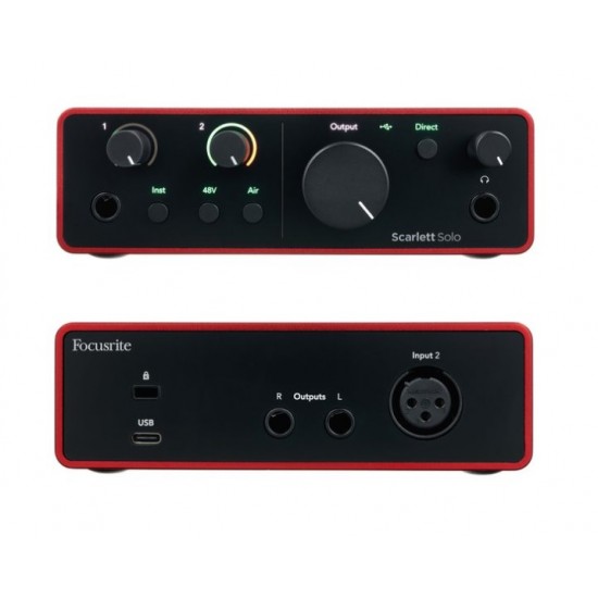 Audio Interface Focusrite Scarlett Solo 4rd Gen audio