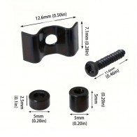 Ģitāras stīgu fiksators string retainer SR15 BK
