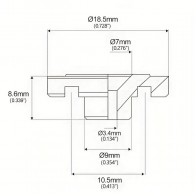 Ģitāras stīgu fiksators string retainer SR17 CR