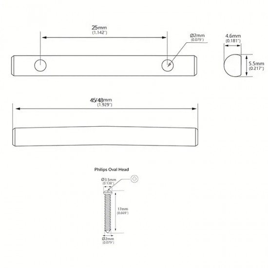 Guitar string retainer SR20