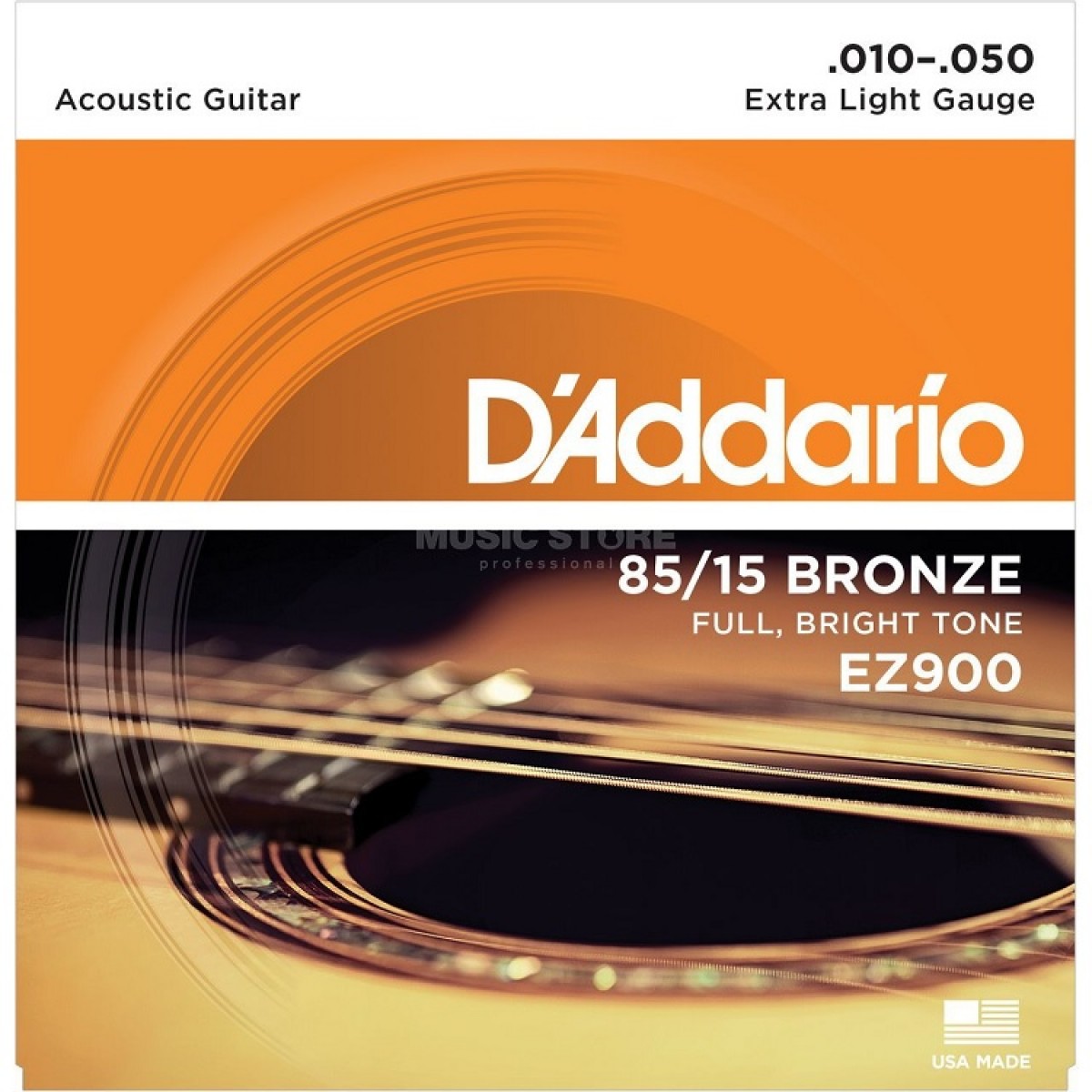 Akustiskās ģitāras stīgas D'Addario EZ900 (10-50)