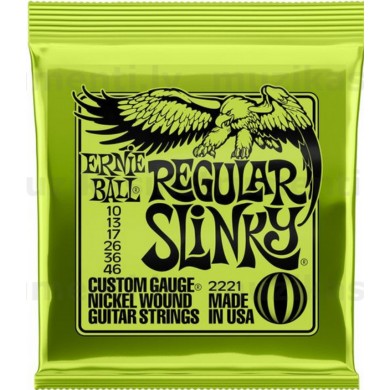 Elektriskās ģitāras stīgas Ernie ball 10-46 (2221)