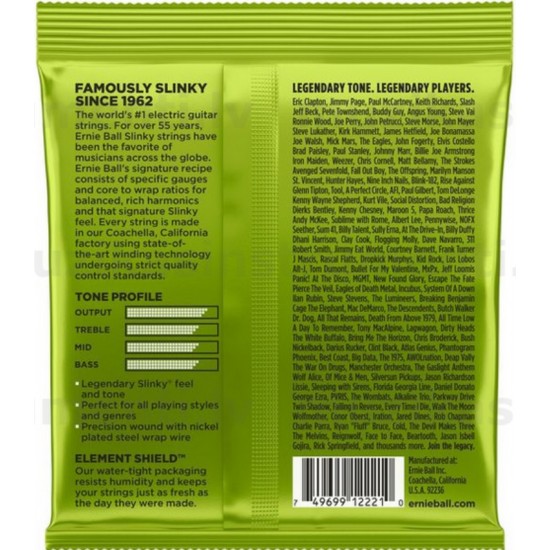 Set of strings for electric guitar Ernie ball 10-46 (2221)