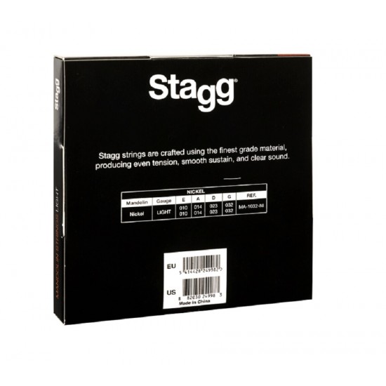 Set of nickel strings for mandolin MA-1032-NI Stagg
