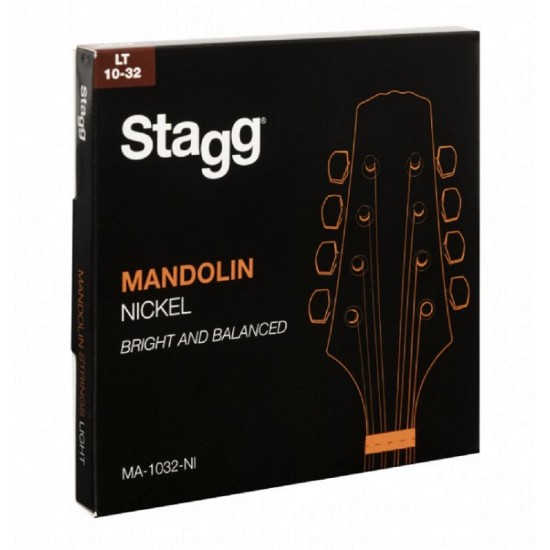 Set of nickel strings for mandolin MA-1032-NI Stagg