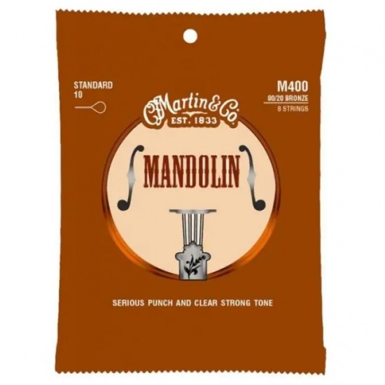 Set of strings for mandolin Martin M400 Bronze 80/20
