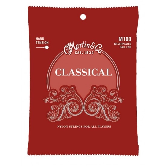 Set of strings for classical guitar Martin M160 Hard Tension 