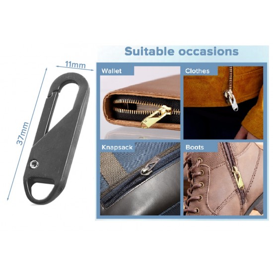 Instant zipper repair replacement RM-black