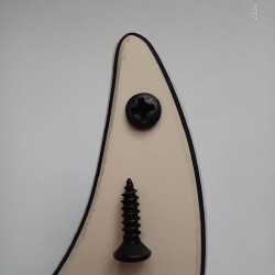 Pickguard uzlīkas montāžas skrūve M3x12 BK diametrs 6 mm Pickguard Screw