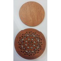 Skaņas cauruma aizsargs ģitārai western 10cm Slāpētājs Suppressor wood1