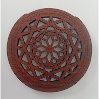 Skaņas cauruma aizsargs ģitārai western 10cm Slāpētājs Suppressor wood1